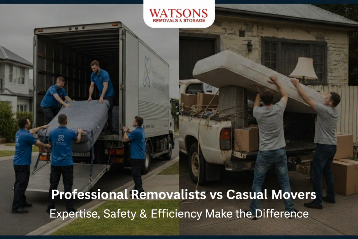 Professional Removalists vs Casual Movers | Key Differences Explained